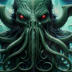 Mythe de l'horreur Cthulhu Housse de Couette Imprimée 3D Douce 3 Pièces Literie Garçons Filles