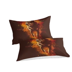 Loup Housse de Couette Imprimée 3D Douce 3 Pièces Literie Garçons Filles