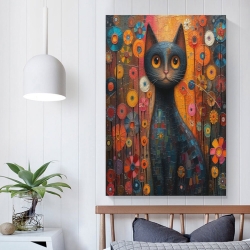 Cute Chat Peinture sur toile sans cadre, impressions posters art mural pour déco maison chambre bureau