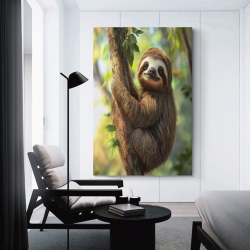 Paresseux Peinture sur toile sans cadre, impressions posters art mural pour déco maison chambre bureau