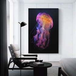Méduse Peinture sur toile sans cadre, impressions posters art mural pour déco maison chambre bureau