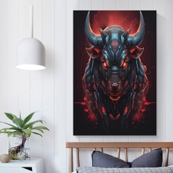 Vache Peinture sur toile sans cadre, impressions posters art mural pour déco maison chambre bureau