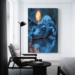 Crocodile Peinture sur toile sans cadre, impressions posters art mural pour déco maison chambre bureau
