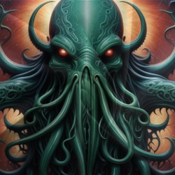 Mythe de l'horreur Cthulhu Housse de Couette Imprimée 3D Douce 3 Pièces Literie Garçons Filles