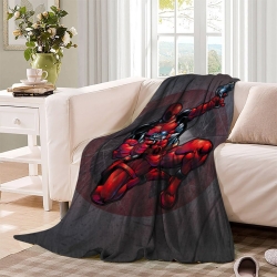 Marvel Deadpool Plaid en Polaire Imprimé 3D Couverture Douce Confortable pour Canapé Lit Bureau