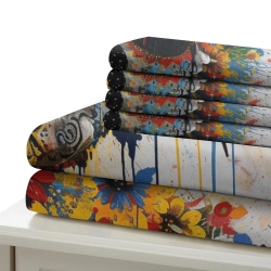 Crâne Housse de Couette Imprimée 3D Douce 3 Pièces Literie Garçons Filles
