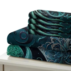 Mythe de l'horreur Cthulhu Housse de Couette Imprimée 3D Douce 3 Pièces Literie Garçons Filles
