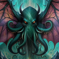 Mythe de l'horreur Cthulhu Housse de Couette Imprimée 3D Douce 3 Pièces Literie Garçons Filles