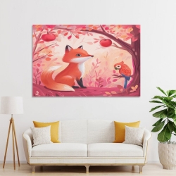 Renard Peinture sur toile sans cadre, impressions posters art mural pour déco maison chambre bureau