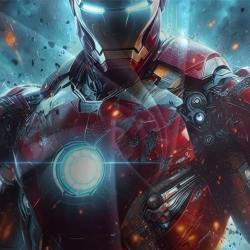 Avengers Iron Man Housse de Couette Imprimée 3D Douce 3 Pièces Literie Garçons Filles