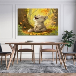 Corgi Peinture sur toile sans cadre, impressions posters art mural pour déco maison chambre bureau
