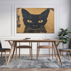 Siamese Gato Pintura en lienzo sin marco, impresiones de pósters arte pared para decoración hogar dormitorio oficina