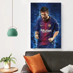 Lionel Messi Peinture sur toile sans cadre, impressions posters art mural pour déco maison chambre bureau