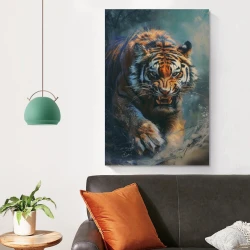 Tigre Pintura en lienzo sin marco, impresiones de pósters arte pared para decoración hogar dormitorio oficina