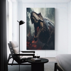Dinosaure Peinture sur toile sans cadre, impressions posters art mural pour déco maison chambre bureau