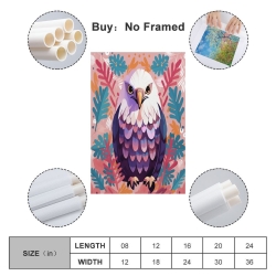 Aigle Peinture sur toile sans cadre, impressions posters art mural pour déco maison chambre bureau