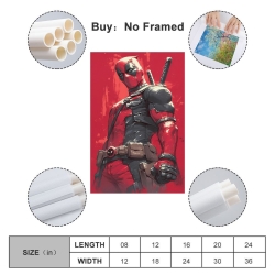 Marvel Deadpool Peinture sur toile sans cadre, impressions posters art mural pour déco maison chambre bureau