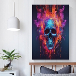 Crâne Peinture sur toile sans cadre, impressions posters art mural pour déco maison chambre bureau