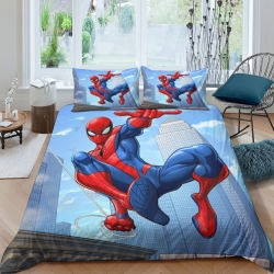 Avengers Spider Man Copripiumino Stampato 3D Morbido 3 Pezzi Biancheria da Letto per Ragazzi Ragazze