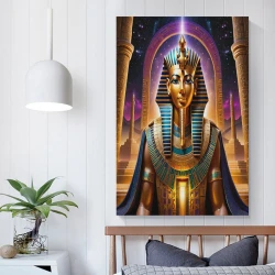 Pharaon égyptien Peinture sur toile sans cadre, impressions posters art mural pour déco maison chambre bureau