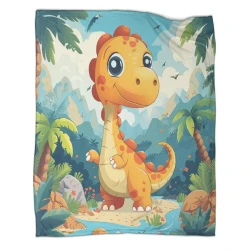 Dinosaure Plaid en Polaire Imprimé 3D Couverture Douce Confortable pour Canapé Lit Bureau