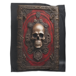 Calavera Manta de Forro Polar Impresa en 3D Suave y Acogedora para Sofá Cama Oficina