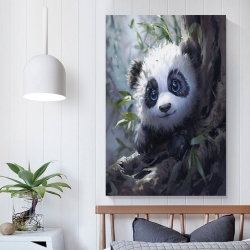 Panda Peinture sur toile sans cadre, impressions posters art mural pour déco maison chambre bureau