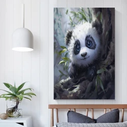 Panda Peinture sur toile sans cadre, impressions posters art mural pour déco maison chambre bureau