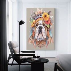 French Bouledogue Peinture sur toile sans cadre, impressions posters art mural pour déco maison chambre bureau