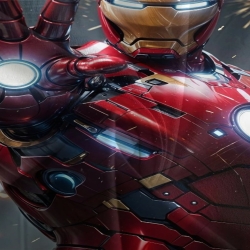 Avengers Iron Man 3D Gedruckter Bettbezug Weiche 3-teilige Bettwäsche für Jungen Mädchen