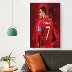 Cristiano Ronaldo Peinture sur toile sans cadre, impressions posters art mural pour déco maison chambre bureau