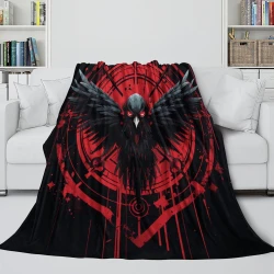Aigle Plaid en Polaire Imprimé 3D Couverture Douce Confortable pour Canapé Lit Bureau