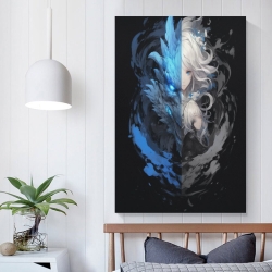 Loup Peinture sur toile sans cadre, impressions posters art mural pour déco maison chambre bureau