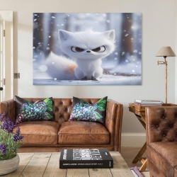 Renard Peinture sur toile sans cadre, impressions posters art mural pour déco maison chambre bureau