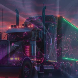 Gros camion Housse de Couette Imprimée 3D Douce 3 Pièces Literie Garçons Filles