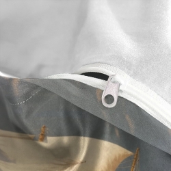 Voilier Housse de Couette Imprimée 3D Douce 3 Pièces Literie Garçons Filles