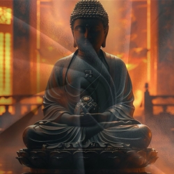 Bouddha Housse de Couette Imprimée 3D Douce 3 Pièces Literie Garçons Filles