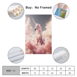 Licorne Peinture sur toile sans cadre, impressions posters art mural pour déco maison chambre bureau