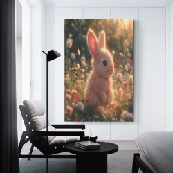 Lapin Petit lapin Peinture sur toile sans cadre, impressions posters art mural pour déco maison chambre bureau