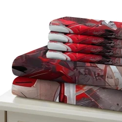 Avengers Iron Man Housse de Couette Imprimée 3D Douce 3 Pièces Literie Garçons Filles