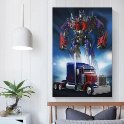 Transformers Optimus Prime Peinture sur toile sans cadre, impressions posters art mural pour déco maison chambre bureau