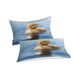 Canard Housse de Couette Imprimée 3D Douce 3 Pièces Literie Garçons Filles