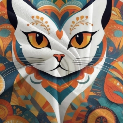 Chat Housse de Couette Imprimée 3D Douce 3 Pièces Literie Garçons Filles