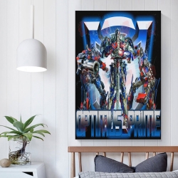 Transformers Optimus Prime Peinture sur toile sans cadre, impressions posters art mural pour déco maison chambre bureau