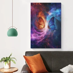 Papillon Peinture sur toile sans cadre, impressions posters art mural pour déco maison chambre bureau