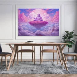Bouddha Peinture sur toile sans cadre, impressions posters art mural pour déco maison chambre bureau