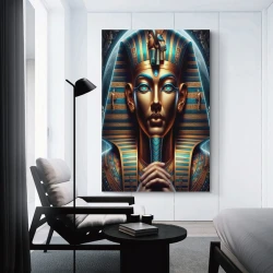 Ägyptischer Pharao Unrahmtes Leinwandbild, Wandkunst-Poster-Drucke für Zuhause, Schlafzimmer, Büro Dekoration