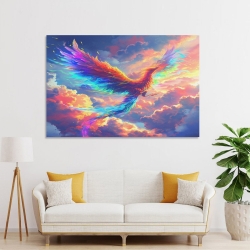 Fenice Pittura su tela senza cornice, stampe di poster arte murale per arredo casa camera ufficio