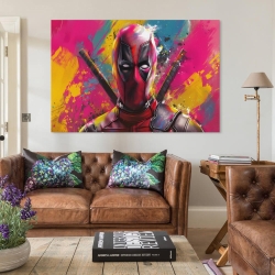 Marvel Deadpool Peinture sur toile sans cadre, impressions posters art mural pour déco maison chambre bureau