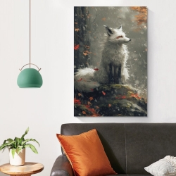 Renard Peinture sur toile sans cadre, impressions posters art mural pour déco maison chambre bureau